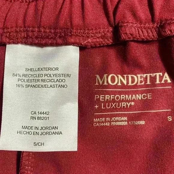 Mondetta Cargo Pocket Straight Leg Pant S Tibetan Red Casual Functional NWT - Picture 10 of 11